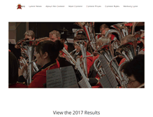 Tablet Screenshot of holmevalleybrassbandcontest.com